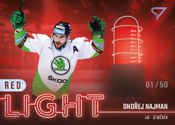 Ondrej Najman Mlada Boleslav Tipsport ELH 2022/23 SportZoo 2. serie Red Light /50 #RL-10